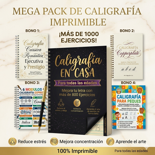 MEGA PACK DE CALIGRAFÍA!